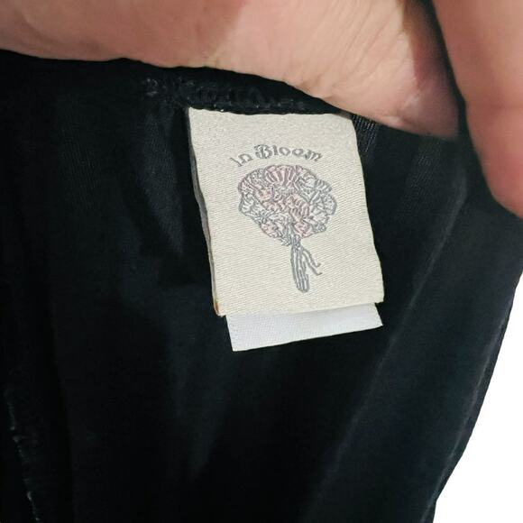 In Bloom Black Robe Dressing  Thigh Length Tie Belt Womens S/M - Picture 5 of 7